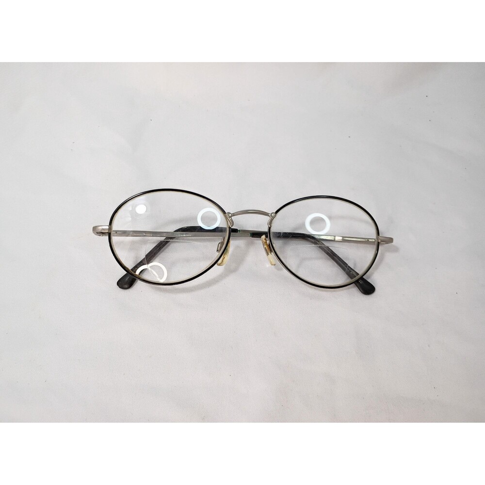 Vintage Mens Oval Metal Glasses Frames with Flex Hinges